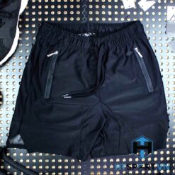 Quần Tập Gym After All Short Zip Đen