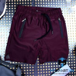 Quần Tập Gym After All Short Zip Đỏ