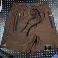 Quần Tập Gym After All Short Zip Nâu