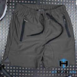 Quần Tập Gym After All Short Zip Xám