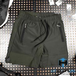 Quần Tập Gym After All Short Zip Xanh Rêu