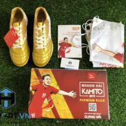 Giày Đá Banh Kamito Qh19 Vàng Trắng