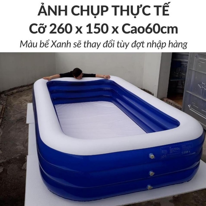 Hồ bơi phao cỡ lớn đem lại tuổi thơ cho cả người lớn