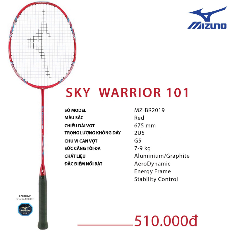 Vợt cầu lông Mizuno Sky Warrior - 101