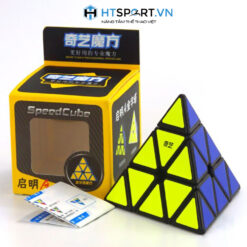 RuBik 3x3 Kim Tự Tháp, Rubik Viền Đen Tam Giác 3 Tầng, Thách Thức Độ Khó Cao Cấp ( Black )