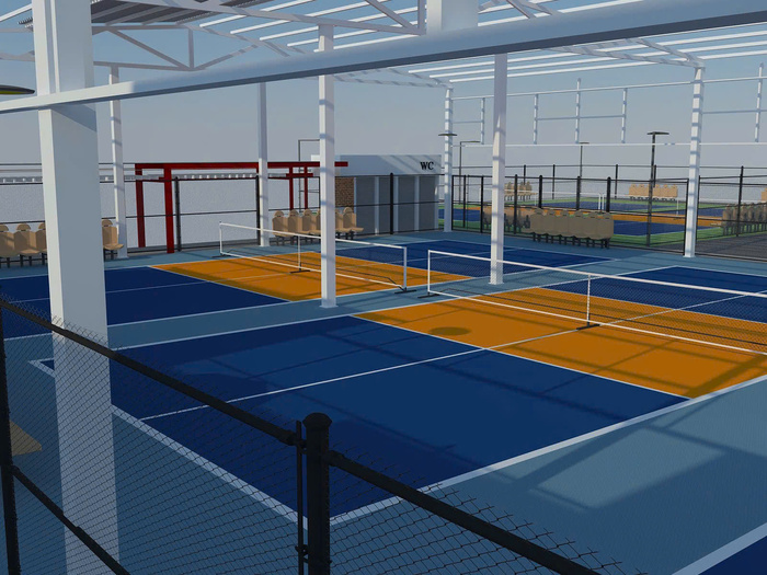 Thi cong san Padel 2 1