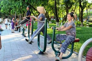 thi công khu tập thể dục ngoài trời/công viên