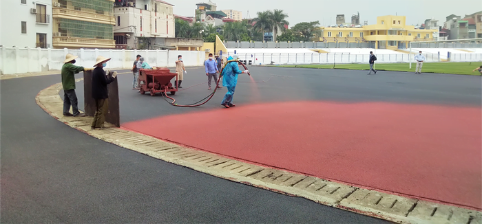 Quy trình thi công đường pitch đúng tiêu chuẩn tại HT Sport