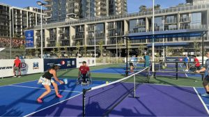 thi công sân pickleball ở Tân Phú