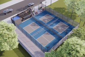 thi công sân pickleball ở Bình Chánh