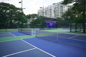 thi công sân pickleball ở Hóc Môn